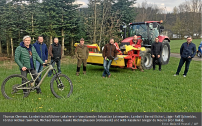 Pressartikel Westfalenpost „Wendener Mountainbiker retten Rehkitze vor dem Mähtod“