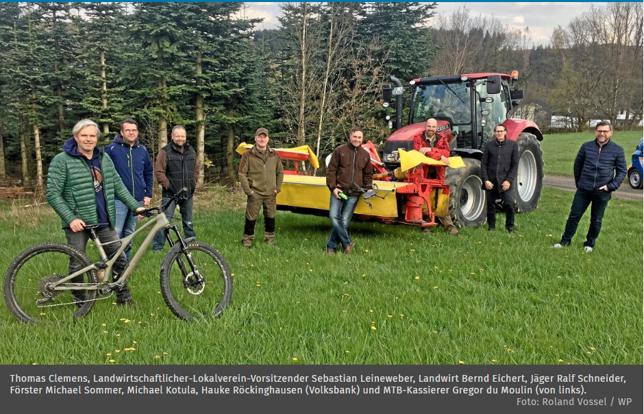 Pressartikel Westfalenpost „Wendener Mountainbiker retten Rehkitze vor dem Mähtod“