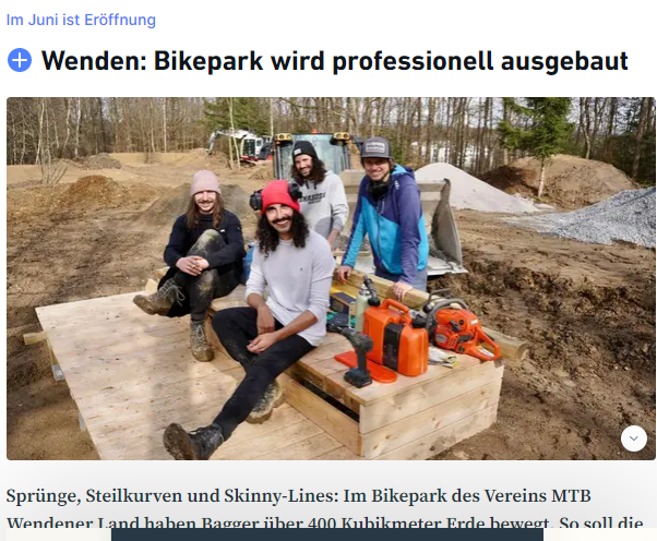 Wenden: Bikepark wird professionell ausgebaut – Siegener Zeitung