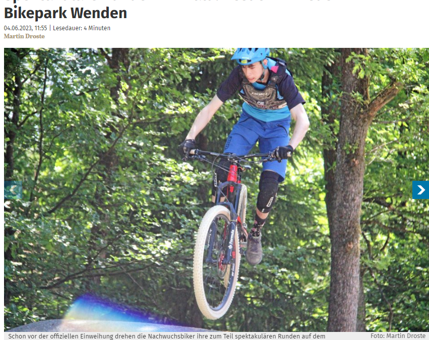 Spektakuläre Runden im Wald: Besuch im neuen Bikepark Wenden – WP 04.06.23